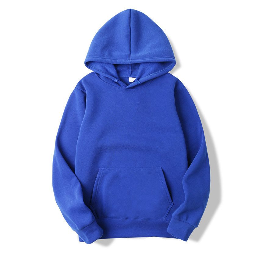 solid color hooded sweatshirt
