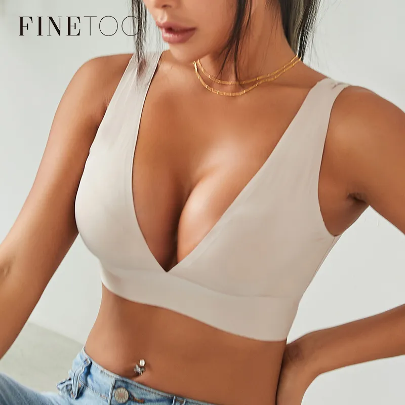 Finetoo seamless women bras sexy push up bra women bras underwear l